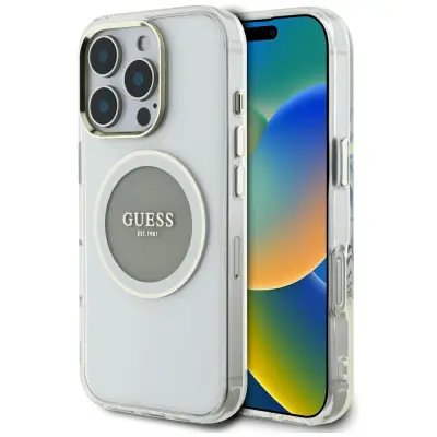 OVITEK GUESS CASE MAGNETNI ZA MAGSAFE IPHONE 16 PRO LOGO CLASSIC