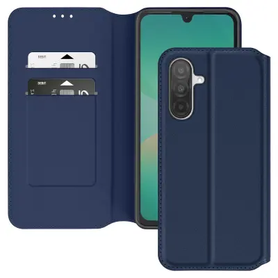 Ohišje za Samsung Galaxy A26 Zaklopka Kartica Holder and Video Holder, Modra