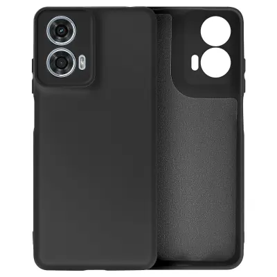 Ohišje za Motorolo Moto G24 Power Poltrdno Soft-touch proti praskam, Črna