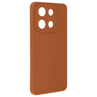 Ohišje za Xiaomi Redmi Note 13 4G Zaščitena kamera s podlogo, Rjava