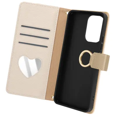 Torbica s preklopom za Xiaomi Redmi 13C Več oddelkov verige ramenski trak, Bež