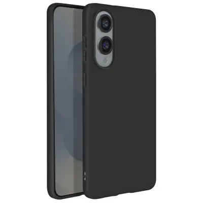 Ohišje za Samsung Galaxy S25 Edge Odporno na udarce iz mehkega silikona, Črna