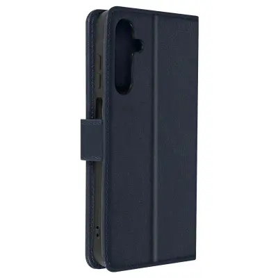 Ovitek za denarnico in video držalo za Samsung Galaxy A25, Modra noč