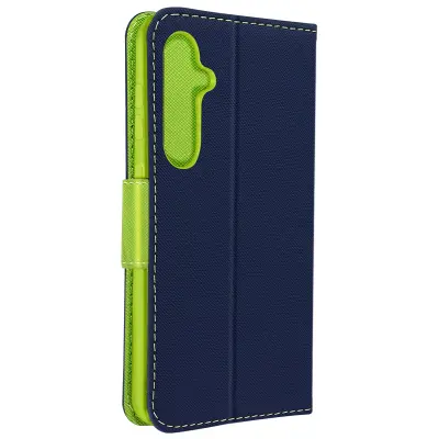 Ovitek za Samsung Galaxy S23 FE Flip Wallet Support Video, Modra noč