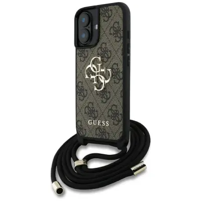 GUESS OVITEK ZA IPHONE 16 PLUS 4G VELIK LOGO CORD STAP CROSSBODY MODEN