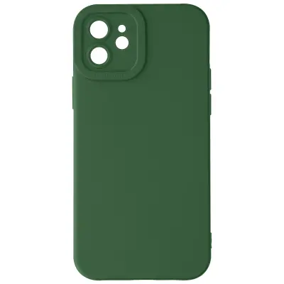 Ohišje za iPhone 11 Zaščitena kamera s podlogo, Temno zelena