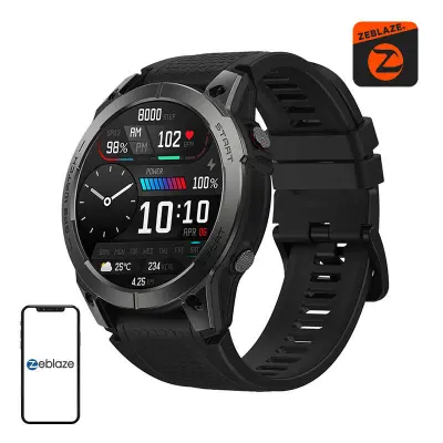 ZEBLAZE PAMETNA URA STRATOS 3 ZA ANDROID IOS FITNES ŠPORT NADZOR SRČNEGA UTRIPA