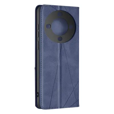Etui za Honor Magic 6 Lite 5G Wallet Stand Prism Pattern, Modra noč