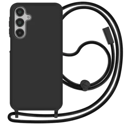 Poltrdno ohišje z mehko vrvico na dotik za Samsung Galaxy A16, Črna