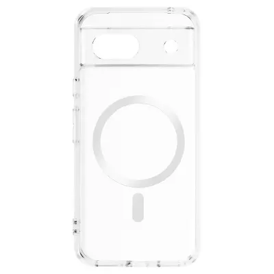 Magsafe ohišje za Google Pixel 8A Poltrdna Ojačani vogali, Prozorno