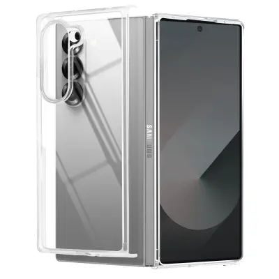 Ohišje za Samsung Galaxy Z Fold 6 Ojačani vogali, Prozorno