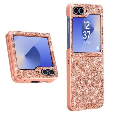 Ohišje za Samsung Galaxy Z Flip 6 Brilliant Fine, Šampanjec roza