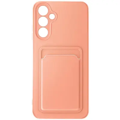 Ohišje za Samsung Galaxy A15 5G Prilagodljiv silikonski imetnik kartice, Rose clair