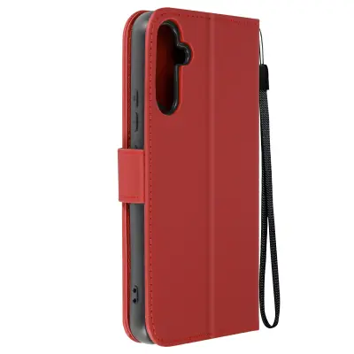 Torbica za Samsung Galaxy A34 5G Imetnik kartice Clap Denarnica, Rdeča