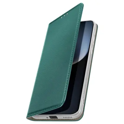 Honor Magic 7 Pro ovitek za ovitek z magnetnim stojalom za denarnico, Zelena