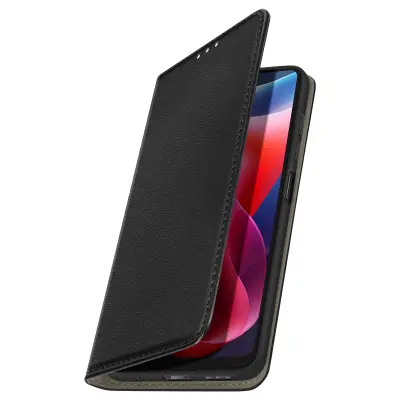 Ohišje za Motorolo Moto G24 Power Clamshell Card Case Podpora funkcijam, Črna