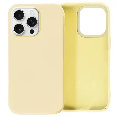 Ohišje za iPhone 16 Pro Max Poltrdno Soft-touch proti označevanju, Rumena