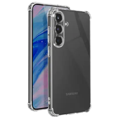 Ohišje za Samsung Galaxy S25 Odporno na udarce Fleksibilno ojačani vogali, Prozorno
