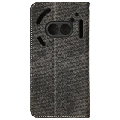Torbica s preklopom za Nothing Phone 2a Zaklopka denarnice, Črno beljeni