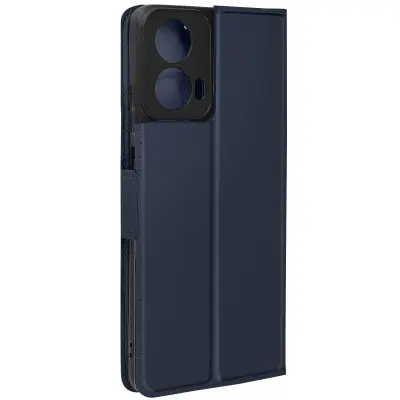Torbica s preklopom za Motorola Moto G24 / G04 Imetnik kartice Podpora funkcijam, Modra noč