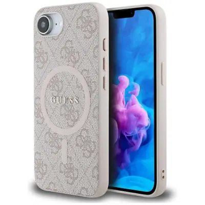 OVITEK GUESS IPHONE 16E ZA MAGSAFE LOGO 4G Z MAGNETNIM OBROČKOM