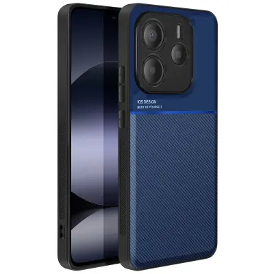 Ohišje za Xiaomi Redmi Note 14 5G Bi-material Odporen na udarce, Modra