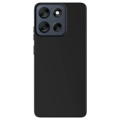 Ohišje za Motorola Moto G56 iz mehkega mat silikona, Črna