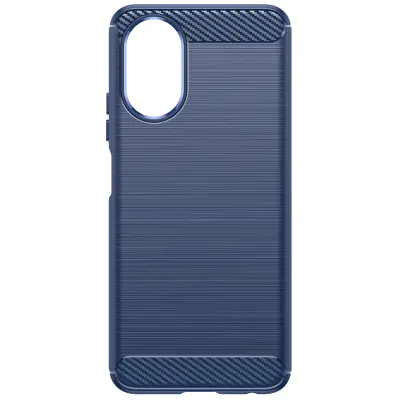 Ohišje za Oppo A38 Silikonska zasnova Brushed Effect, Modra noč