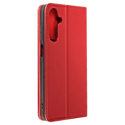 Torbica za Samsung Galaxy A25 5G Primerek za kartice iz pravega usnja, Rdeča