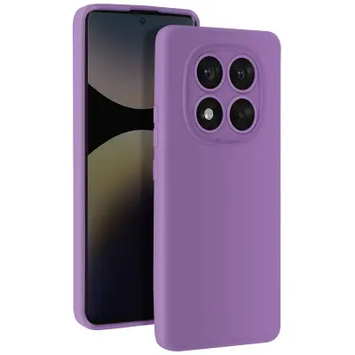 Ohišje za Redmi Note 14 Pro in 14 Pro Plus Silikonska zaščita fotoaparata, Vijolična