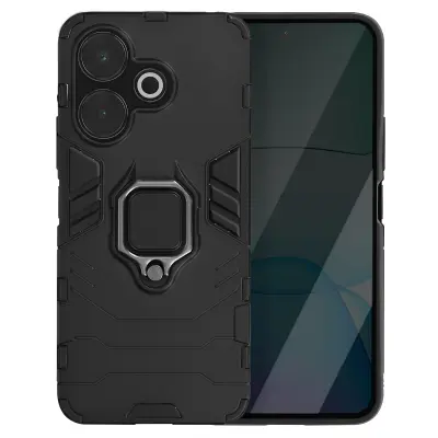 Ohišje za Xiaomi Redmi 13 Protiudaren podporni obroč, Črna