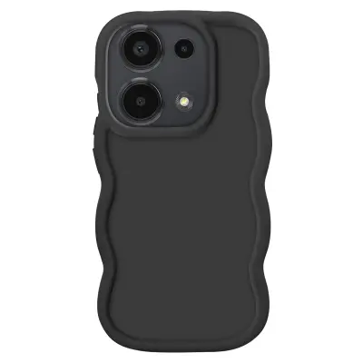 Ohišje za Xiaomi Redmi Note 13 Pro in Poco M6 Pro Silikonsko odporno na udarce, Črna