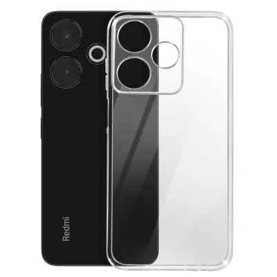 Ohišje za Xiaomi Redmi 13 Camera Block Zaščiteno z mehkim silikonom, Prozorno