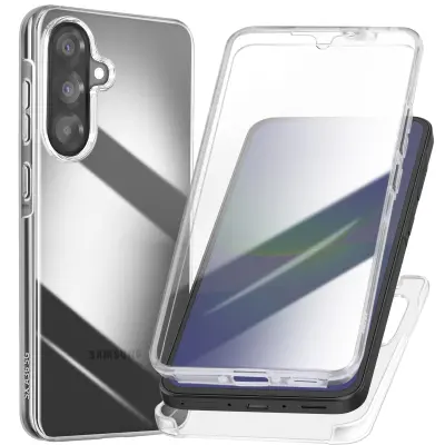 Integralno ohišje za Samsung A36 Touch Camera Edge Raised, Prozorno