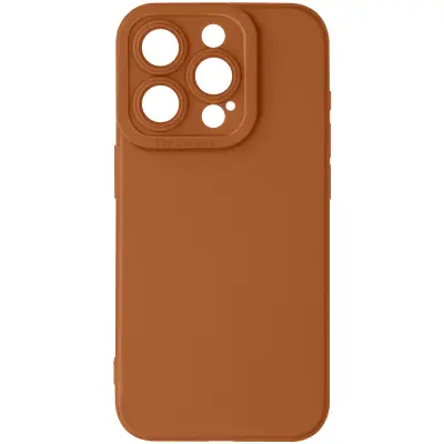 Ohišje za iPhone 15 Pro Max Zaščitena kamera, Svetlo rjava