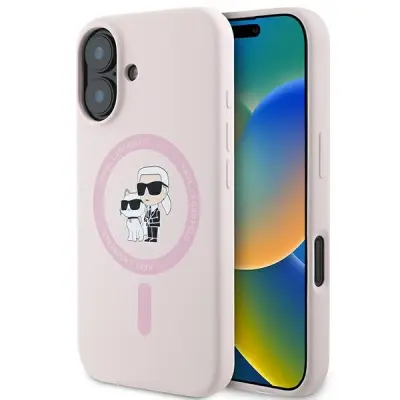 OVITEK KARL LAGERFELD KLHMP16SSCMKCRHP ZA MAGSAFE ZA IPHONE 16 6.1 SILIKON
