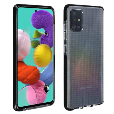 Ohišje Galaxy A51 Prilagodljiva zaščita ojačani koti, Črna