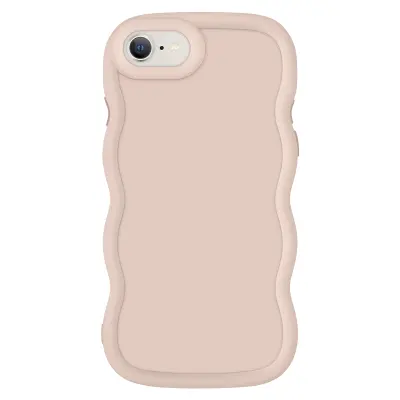 Ohišje za iPhone 7, 8, SE 2020 in SE 2022 Silikonsko Odporen na udarce, Bež