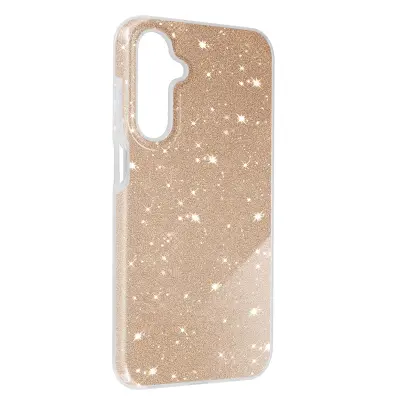 Ovitek za Samsung Galaxy A25 5G z bleščicami, silikonski poltrdi tanek, Zlata