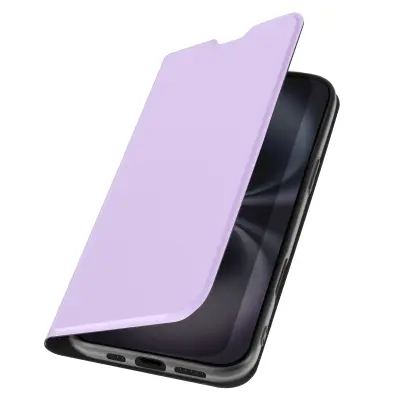 Ohišje za iPhone 16 Soft touch Nosilec kartice Nosilec videa, Svetlo vijolična