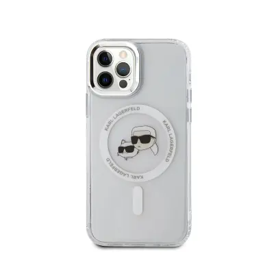 Karl Lagerfeld, Ohišje za iPhone 12 / 12 Pro Printed IML K in CH MagSafe Compatible, Prozorno