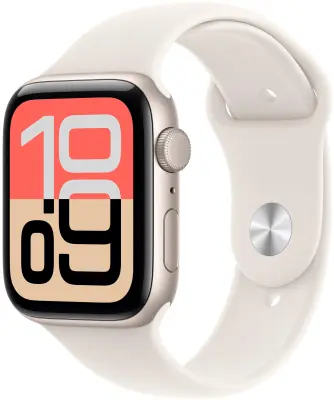 Apple Watch SE 3 GPS 40mm Starlight Aluminium Case with Starlight Sport Band - S/M