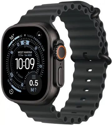 Apple Watch Ultra 3 GPS + Cellular 49mm Black Titanium Case with Black Ocean Band