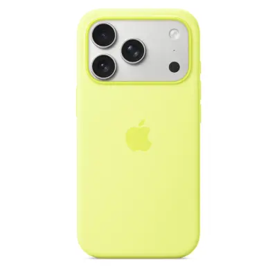 Ovitek APPLE iPhone 17 Pro Silicone Case z MagSafe, Neon Yellow