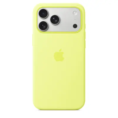 Ovitek APPLE iPhone 17 Pro Max Silicone Case z MagSafe, Neon Yellow