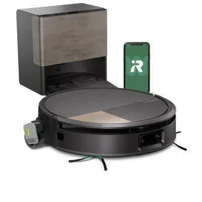 Robotski sesalnik IROBOT Roomba Max 705 Combo Robot, črn + AutoWash postaja
