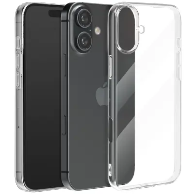 Udarno ohišje za iPhone 16 Debelina 1,5 mm Zaščitena kamera, Prozorno