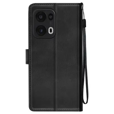Ohišje za Oppo Reno 13 Pro Zapestni trak Clap Wallet Support, Črna