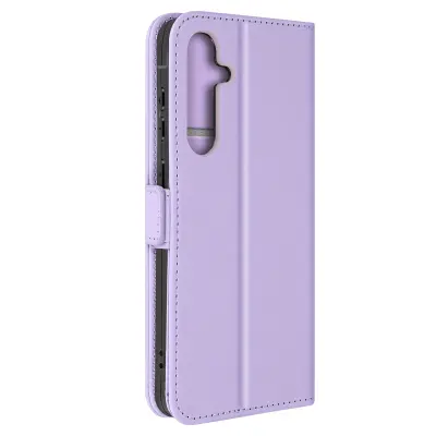 Torbica za Samsung Galaxy A55 Dvojna zaponka za denarnico z magnetno zaponko, Lavanda