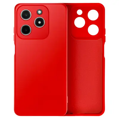 Ohišje za Realme C61 Poltrdno Soft-touch proti praskam, Rdeča
